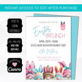 Family Easter party invitation template